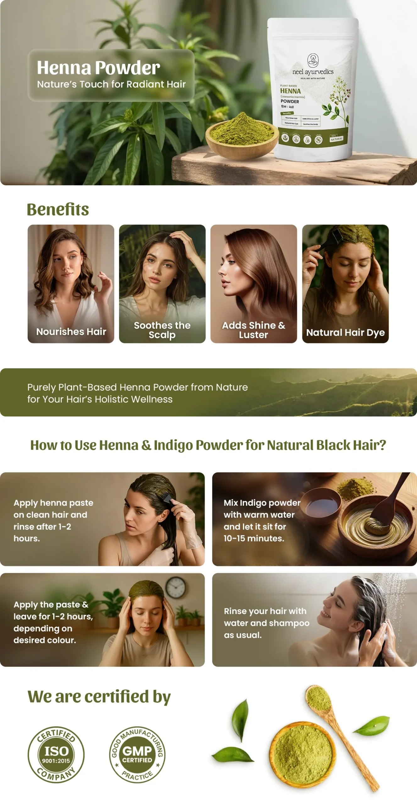 Neel Ayurvedics Henna Powder