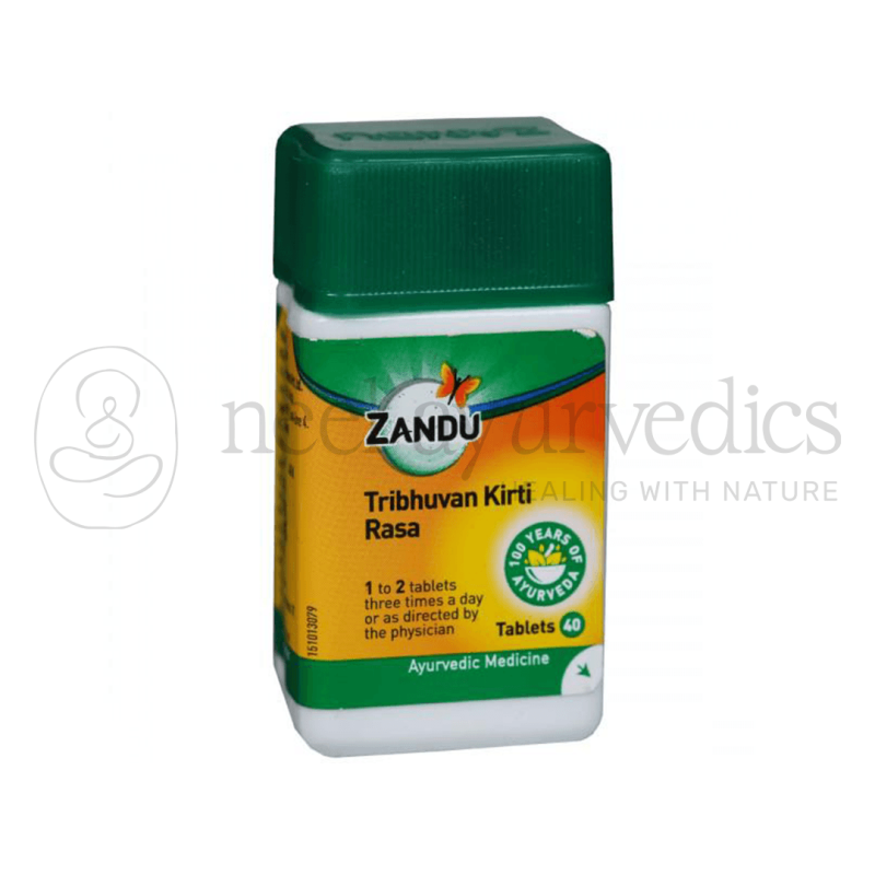 Zandu Tribhuvan Kirti Rasa – 40 Tab