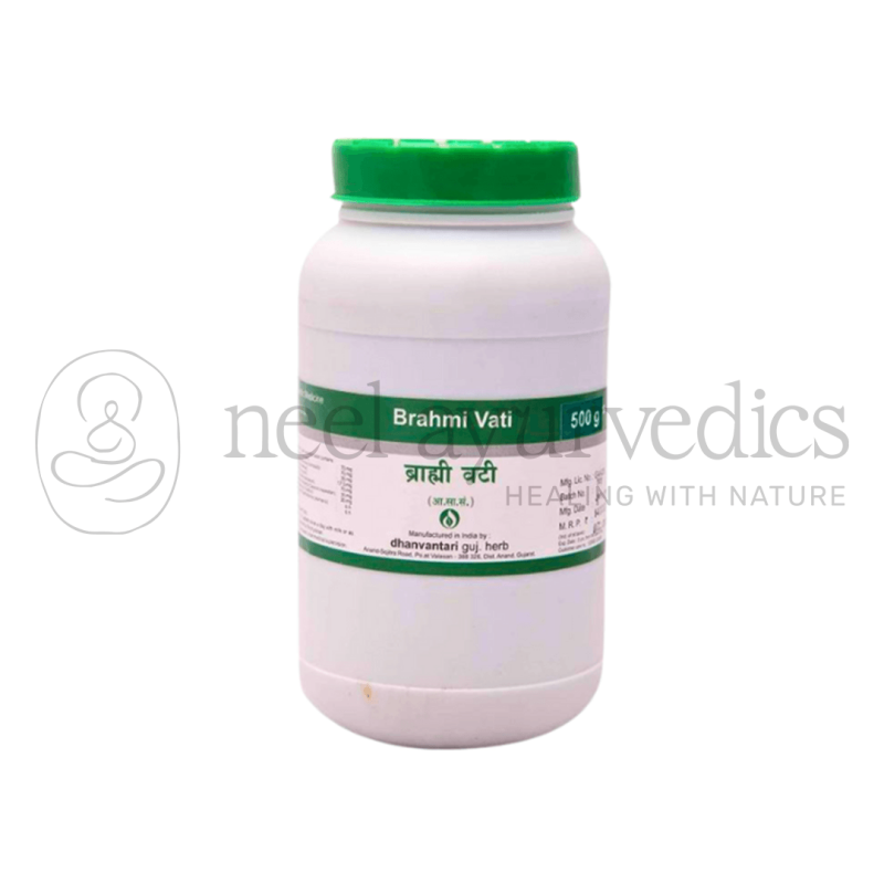﻿Dhanvantari Brahmi Vati Tablets Grams - 500 gm
