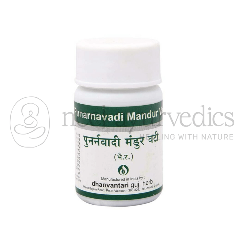 Dhanvantari Punarnavadi Mandur Vati Tablets Grams
