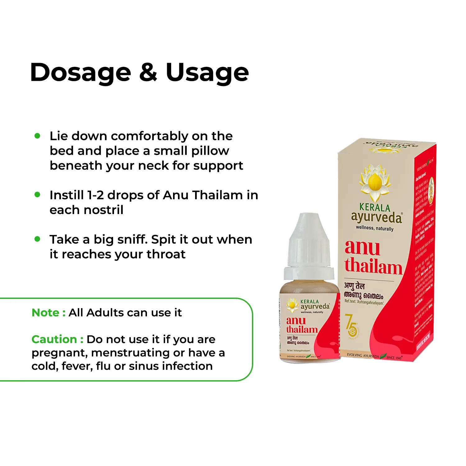 Kerala Ayurveda Anu Thailam -10 ml