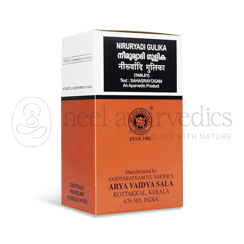 Kottakkal Arya Vaidya Sala Niruryadi Gulika – 100 Tab