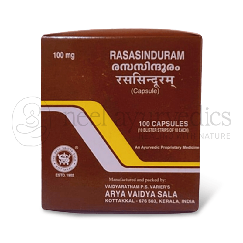 Kottakkal Arya Vaidya Sala Rasasinduram Capsule – 100 Caps