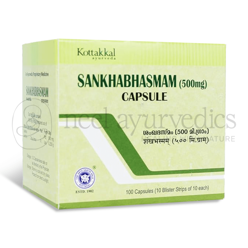 Kottakkal Arya Vaidya Sala Sankha Bhasmam Capsule – 100 Caps