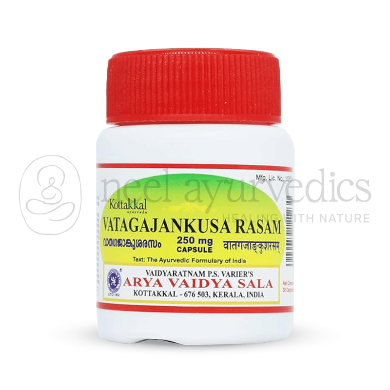 Kottakkal Arya Vaidya Sala Vatagajankusarasam 250 mg Capsule – 30 Caps
