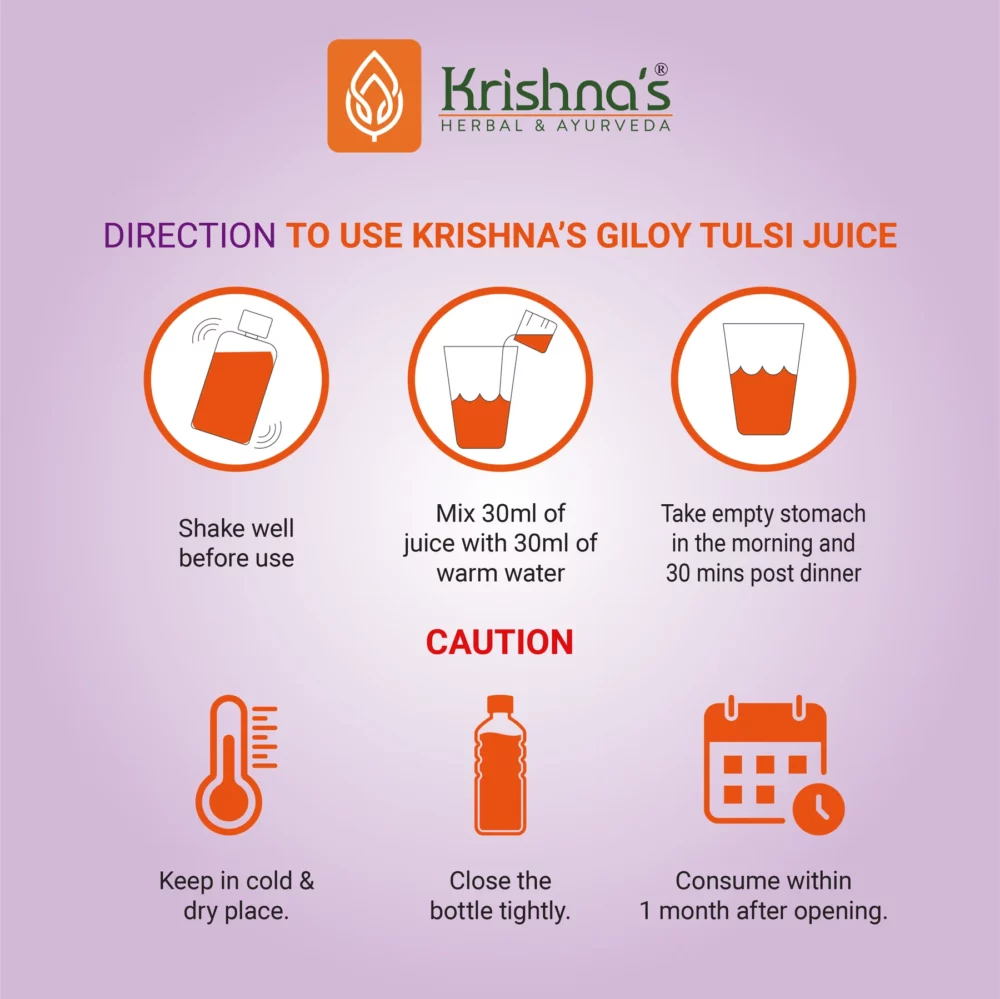 Krishna's Herbal And Ayurveda Giloy Tulsi Juice