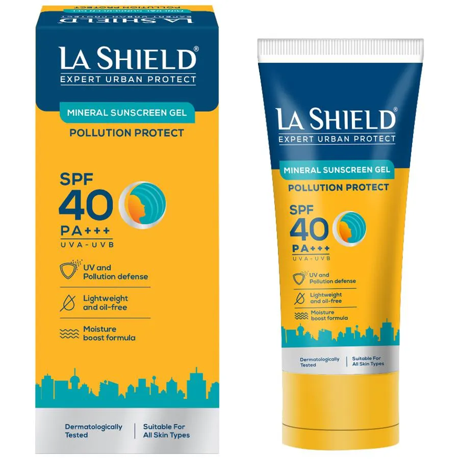 LA Shield Mineral Sunscreen Gel SPF 40 Neel Ayurvedics