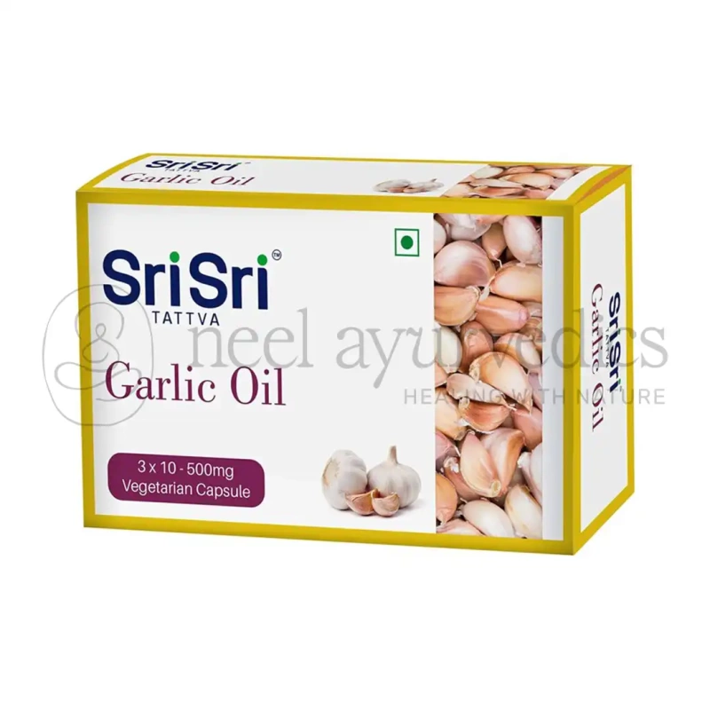 Sri Sri Tattva Cardi Strong Garlic oil Capsules - 30 Cap