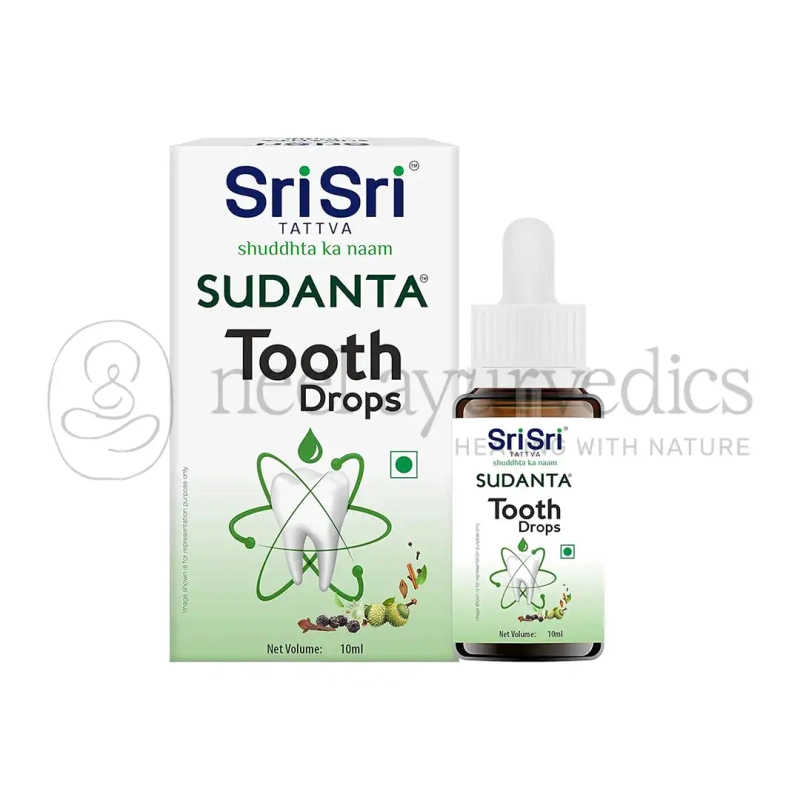 Sri Sri Tattva Sudanta Tooth Drops - 10 Ml (Pack Of 2)