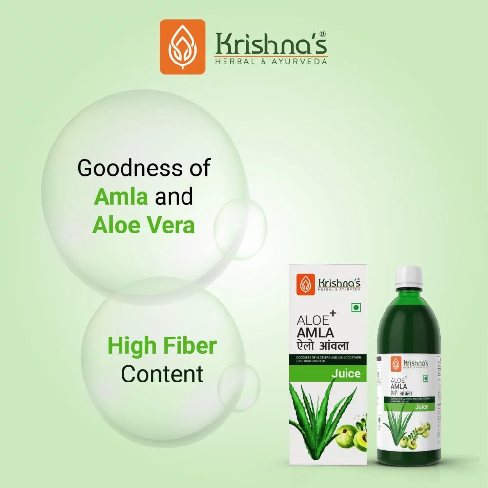 Krishna’s Herbal And Ayurveda Aloe-Amla Mix Juice