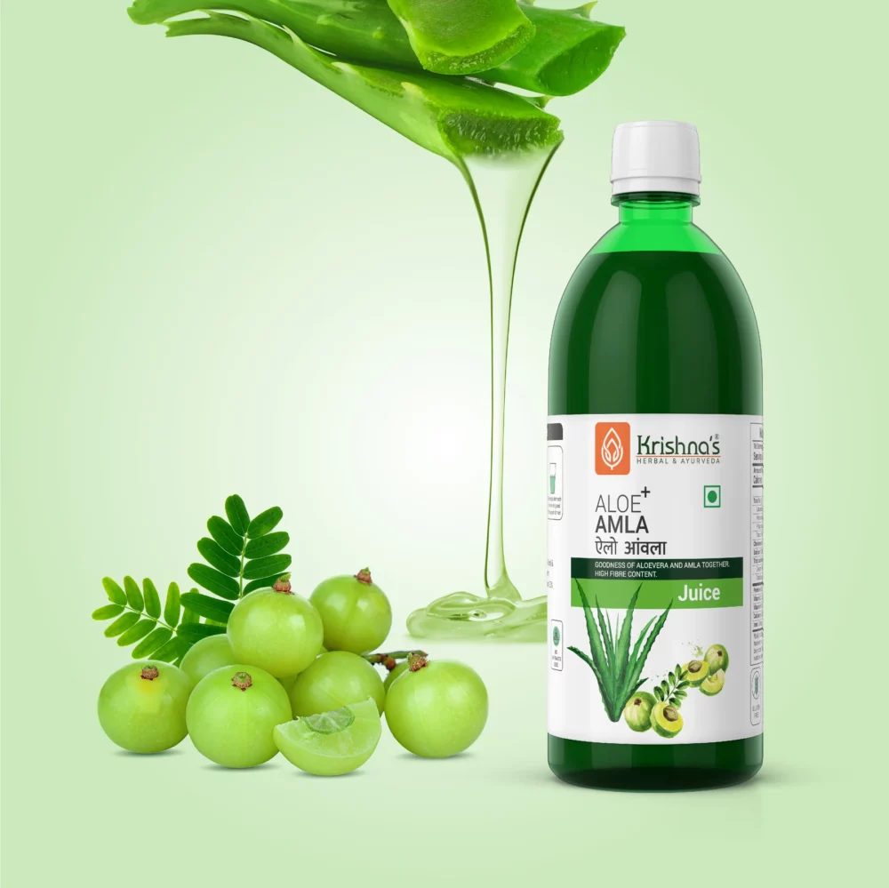 Krishna’s Herbal And Ayurveda Aloe-Amla Mix Juice