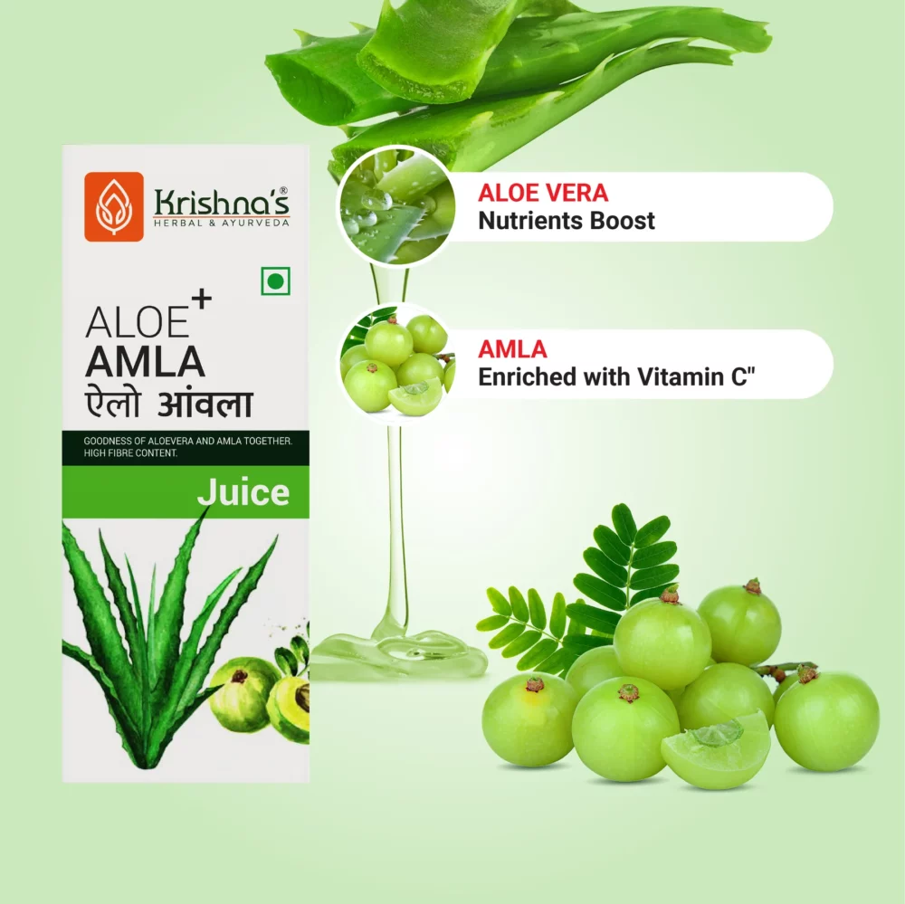 Krishna’s Herbal And Ayurveda Aloe-Amla Mix Juice