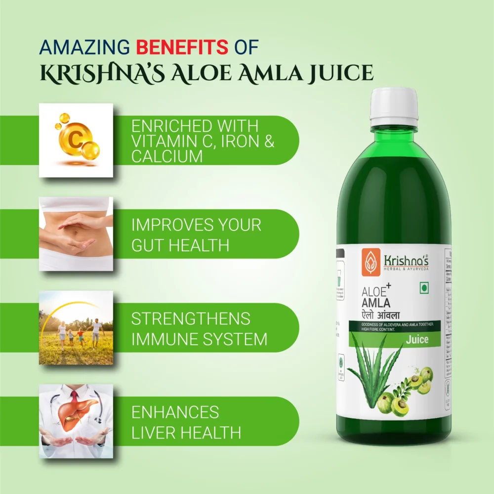 Krishna’s Herbal And Ayurveda Aloe-Amla Mix Juice
