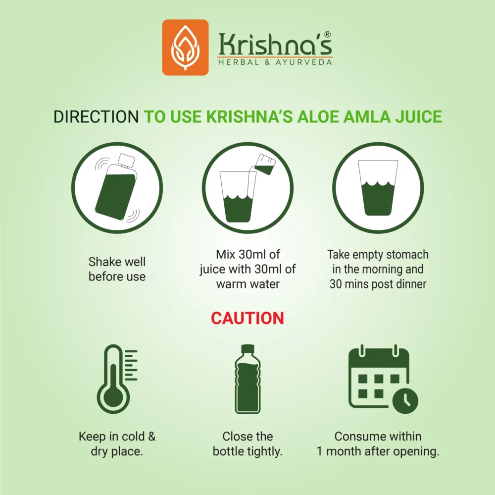 Krishna’s Herbal And Ayurveda Aloe-Amla Mix Juice