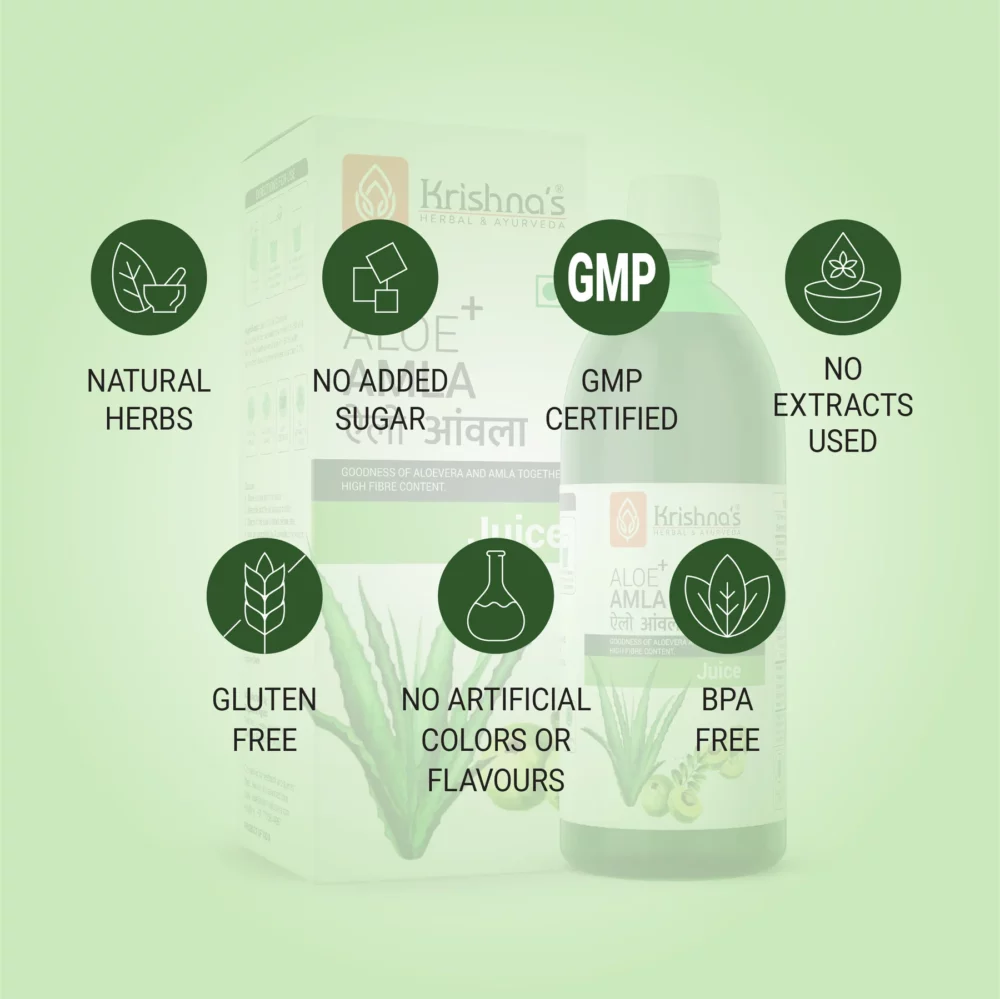 Krishna’s Herbal And Ayurveda Aloe-Amla Mix Juice