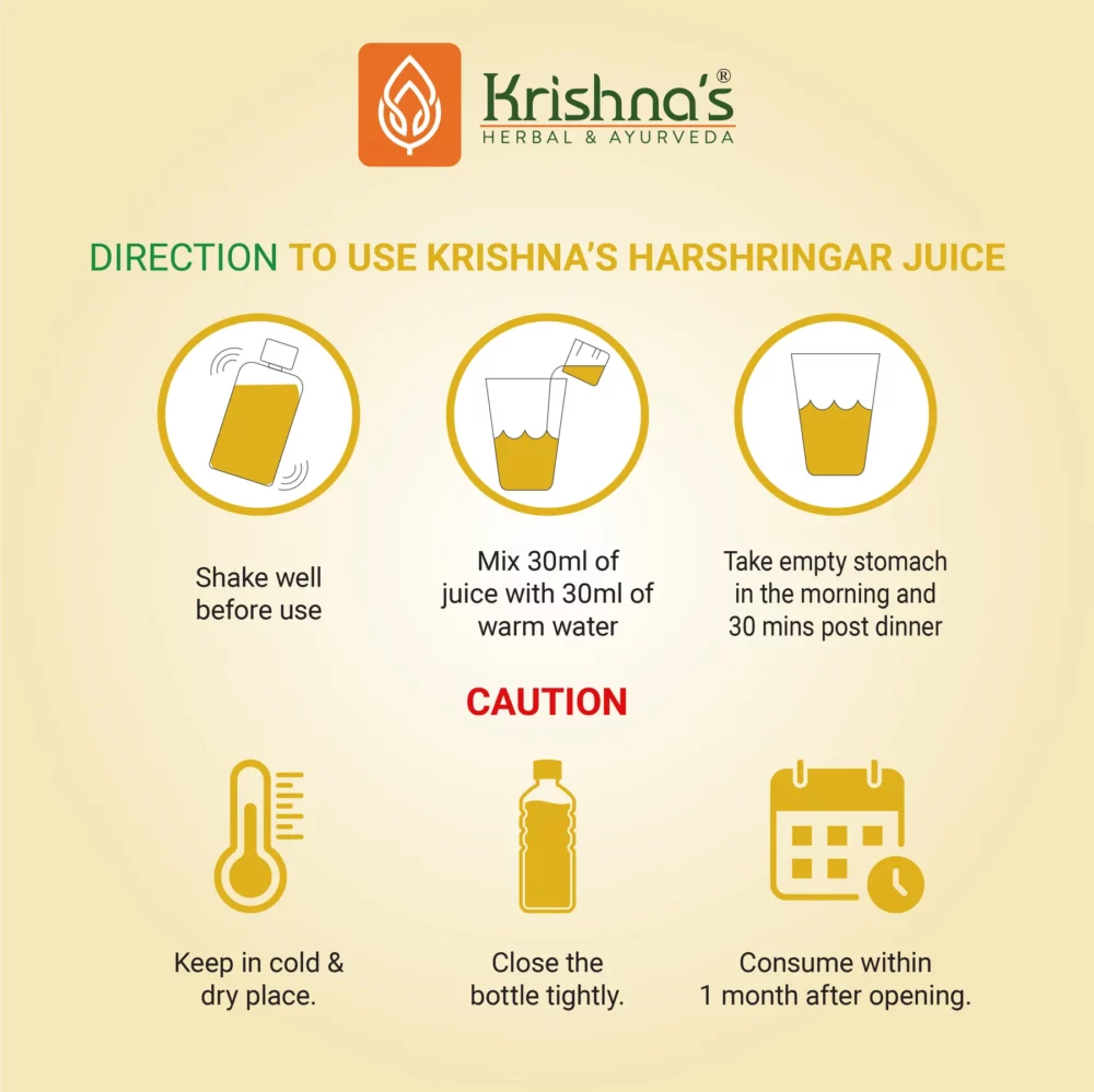 Krishna’s Herbal And Ayurveda Harshringar Leaf Juice