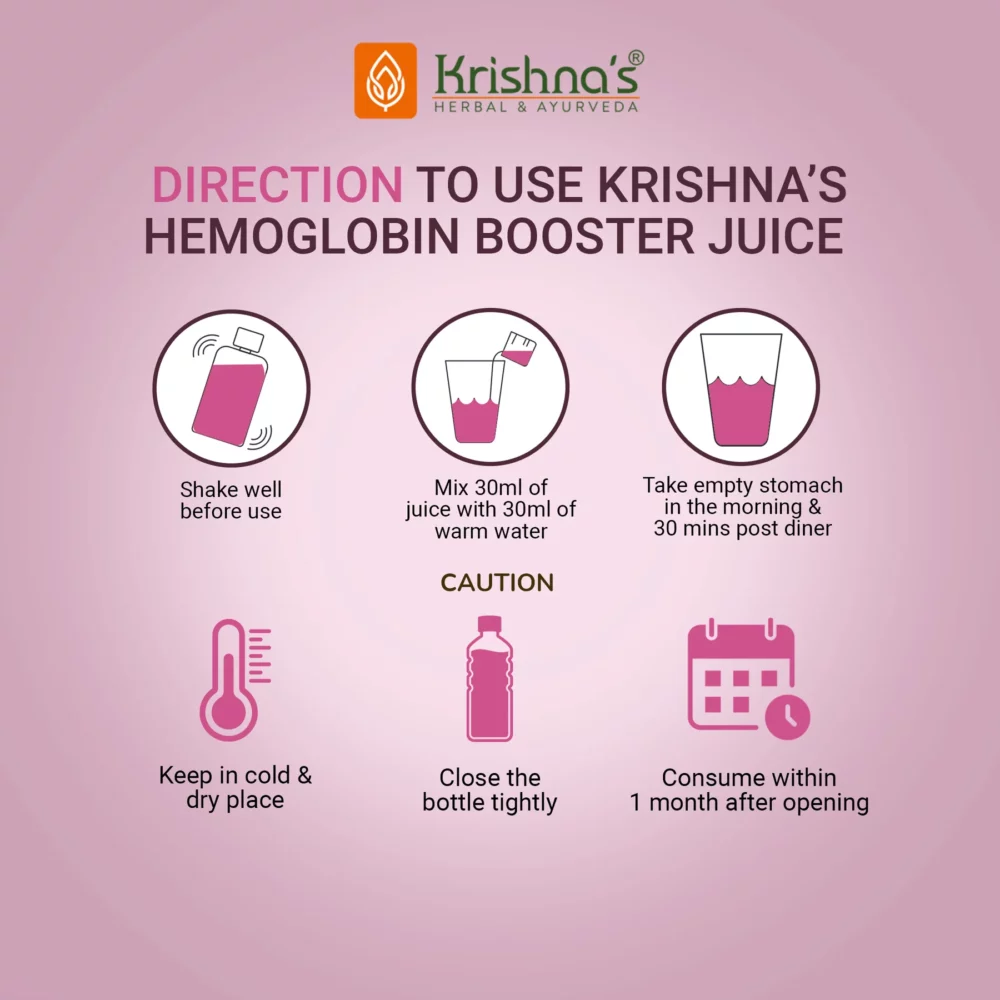 Krishna’s Herbal And Ayurveda Hemoglobin Booster Juice