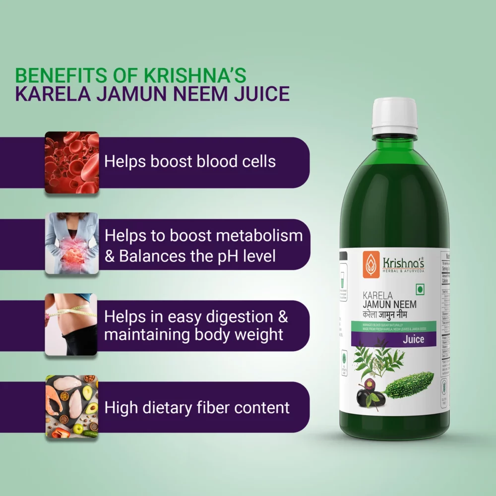 Krishna’s Herbal And Ayurveda Karela Jamun Neem Juice