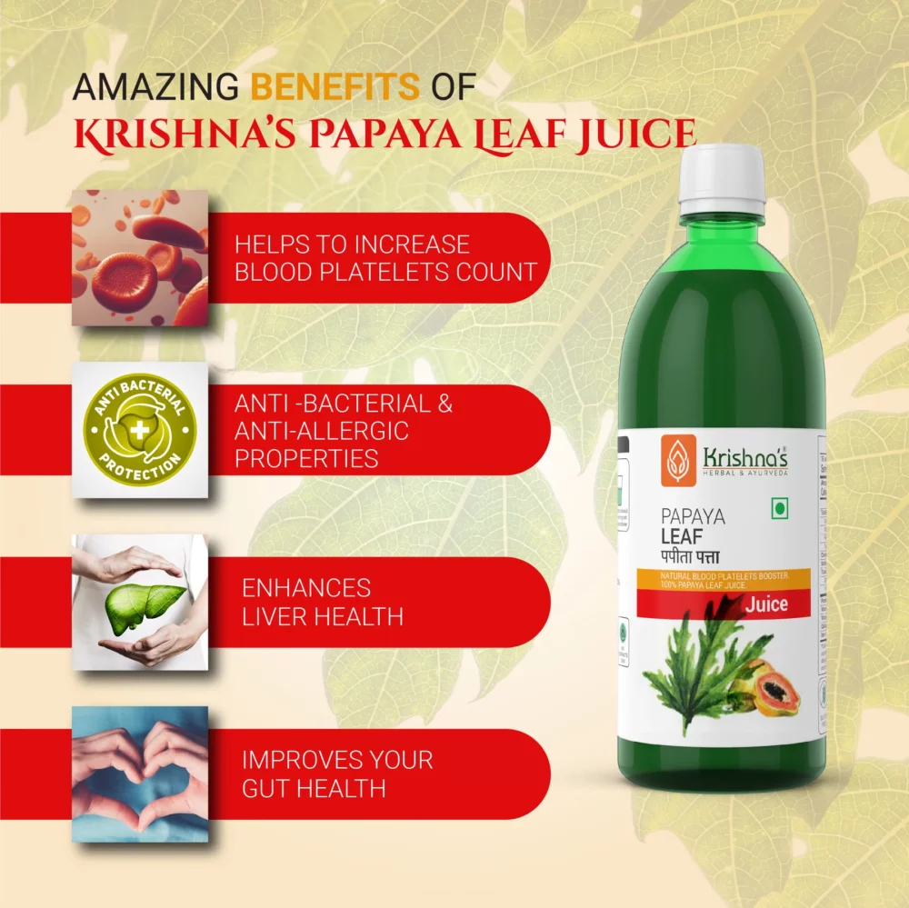 Krishna’s Herbal And Ayurveda Papaya Leaf Juice