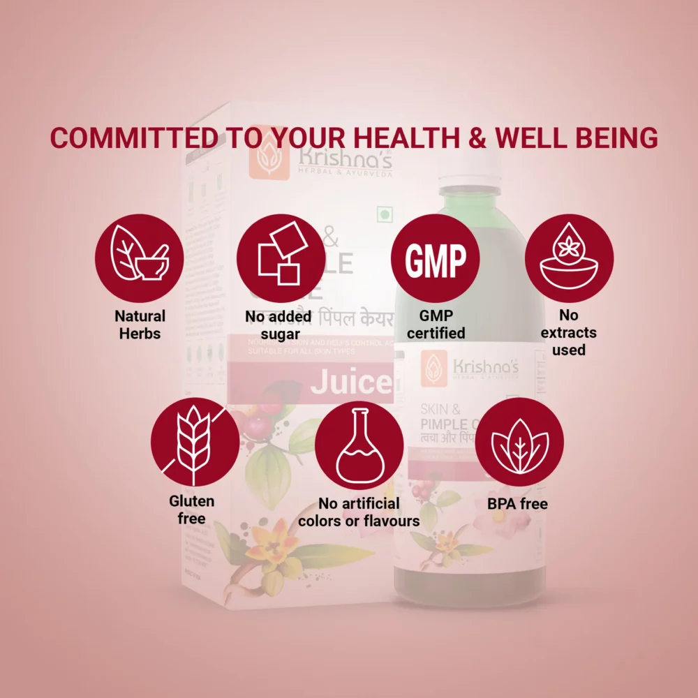 Krishna’s Herbal And Ayurveda Skin & Pimple Care Juice