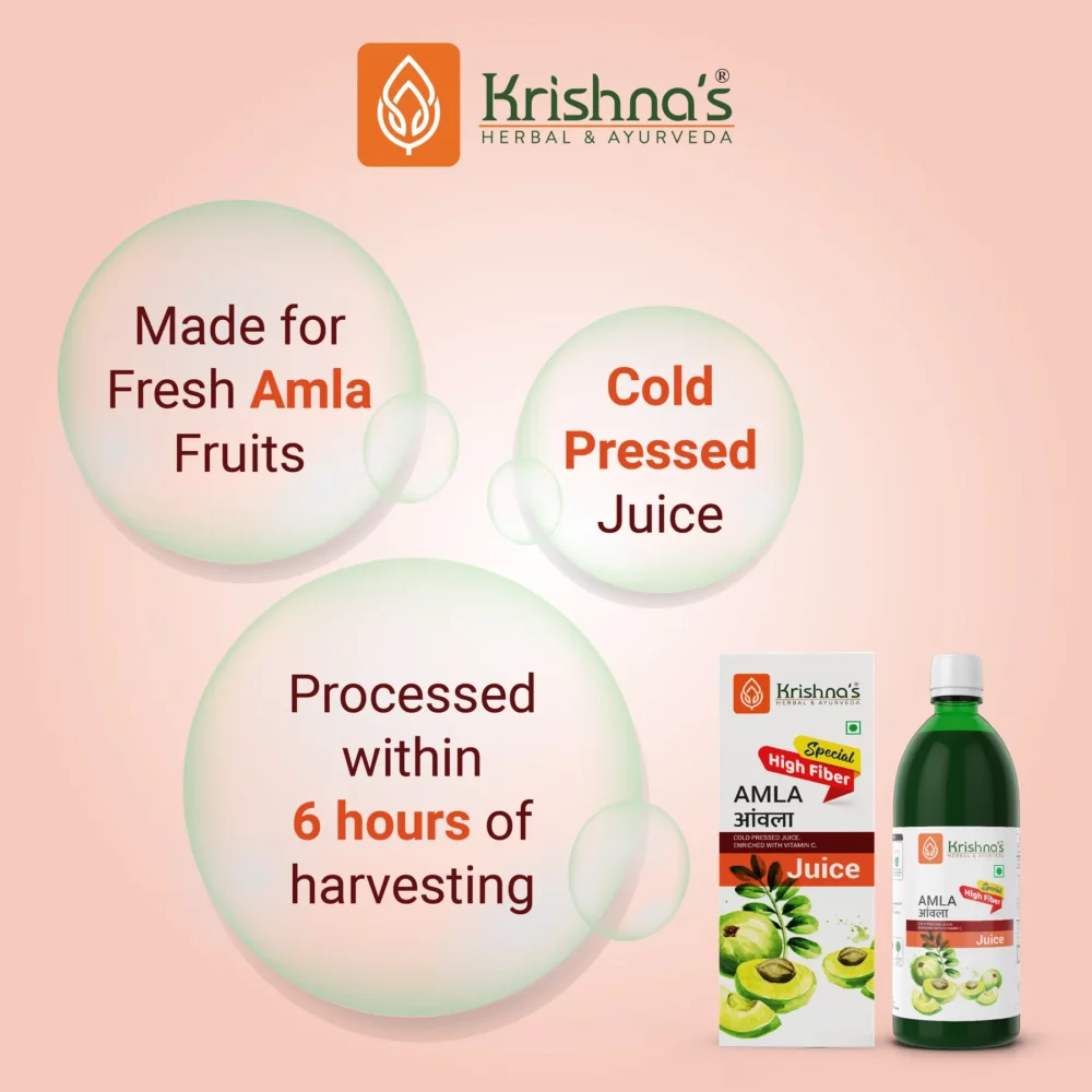 Krishna’s Herbal And Ayurveda Premium Amla High Fiber Juice
