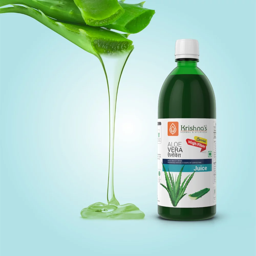 Krishna Herbal And Ayurveda Premium Aloe Vera High Fiber Juice