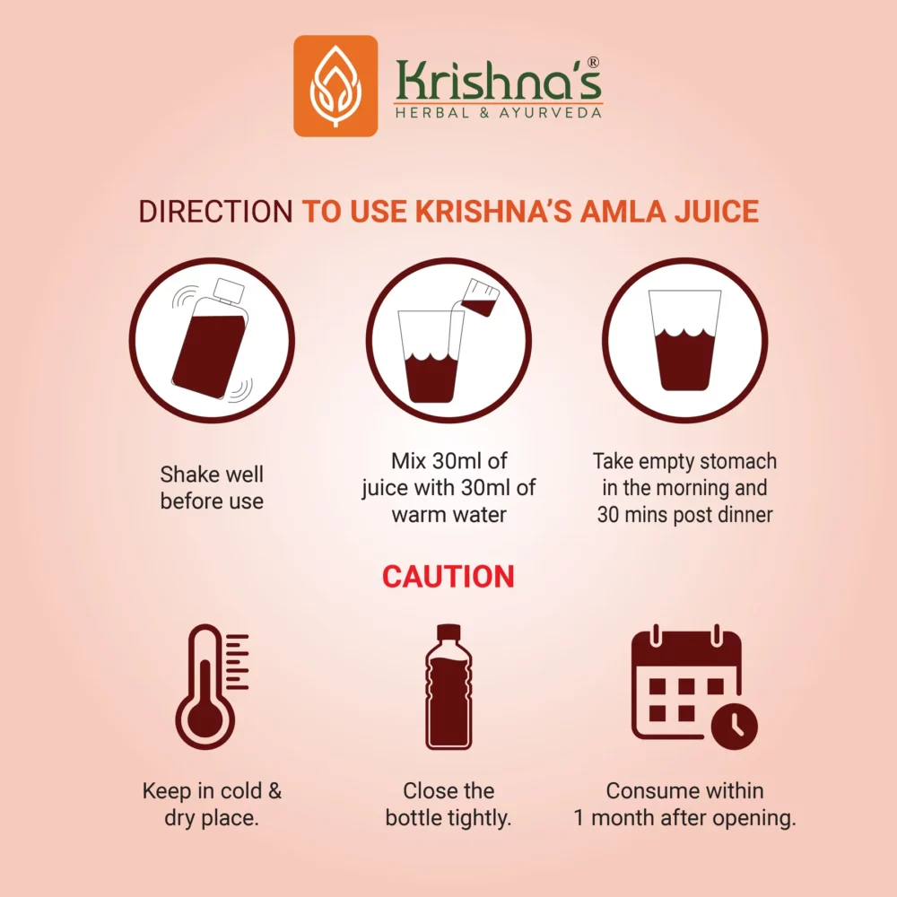 Krishna’s Herbal And Ayurveda Premium Amla High Fiber Juice