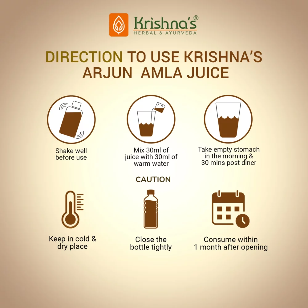 Krishna Herbal And Ayurveda Arjun Amla Juice
