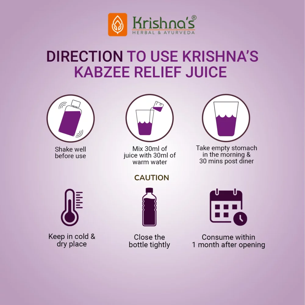 Krishna’s Herbal And Ayurveda Kabzee Relief Juice