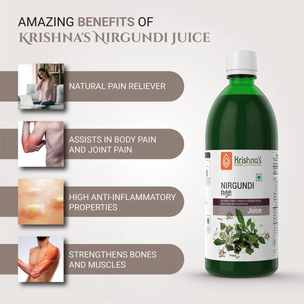 Krishna’s Herbal And Ayurveda Nirgundi Swaras Juice