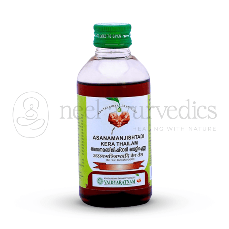 Vaidyaratnam Asanamanjishtadi Kera Thailam