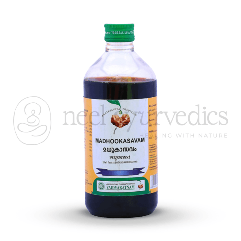 Vaidyaratnam Madhookasavam – 450 ML