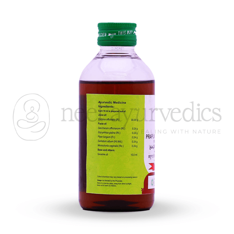 Vaidyaratnam Prapundareekadi Thailam – 200 ML