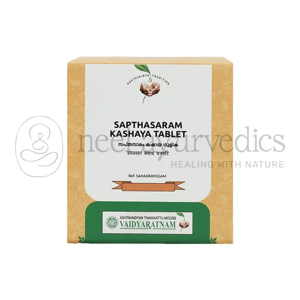 Vaidyaratnam Sapthasaram Kashay Gulika