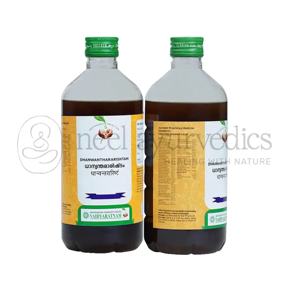 Vaidyaratnam Dhanwanthararishtam - 450 ML 2