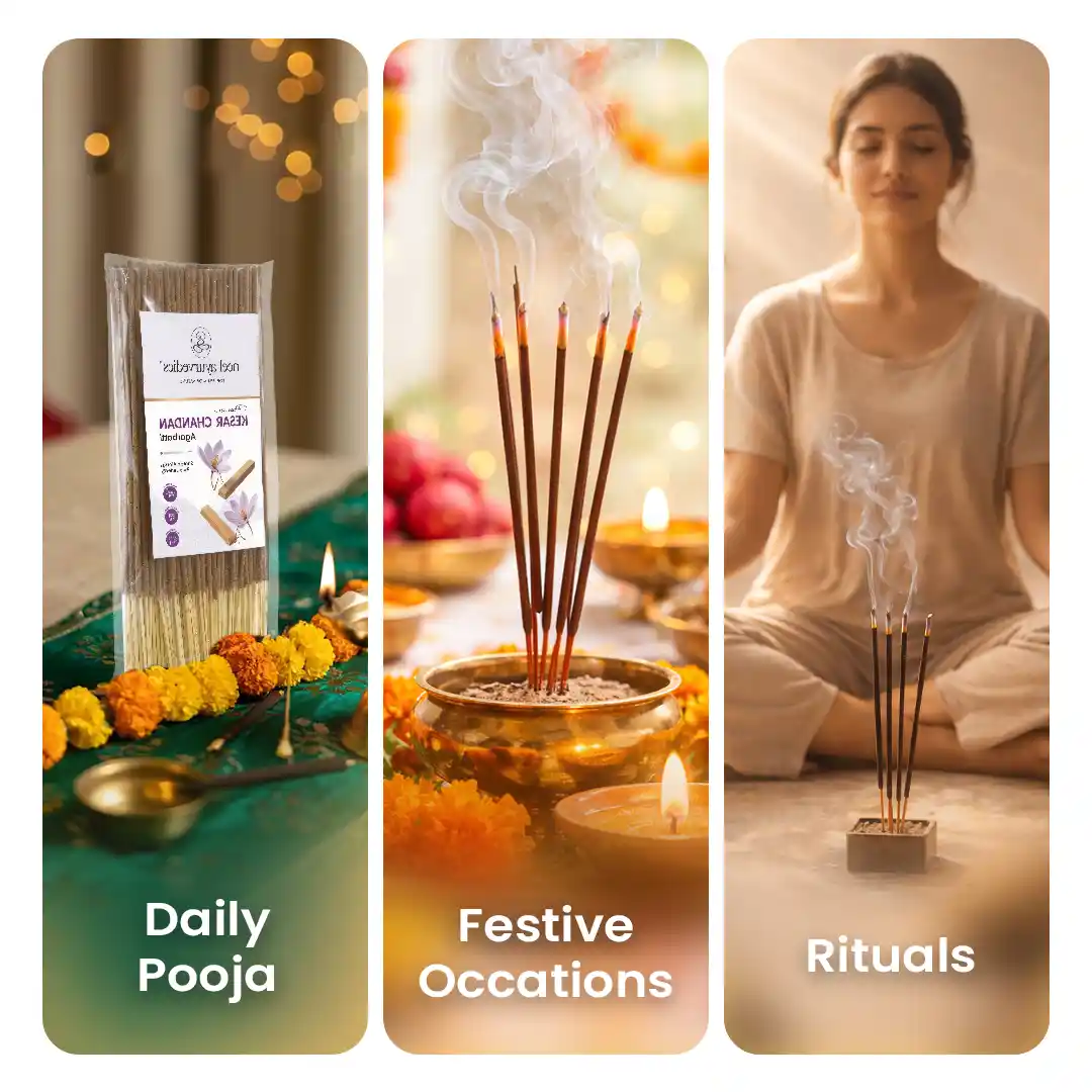 Neel Ayurvedics Kesar Chandan Incense Stick Neel Ayurvedics Kesar Chandan Incense Stick