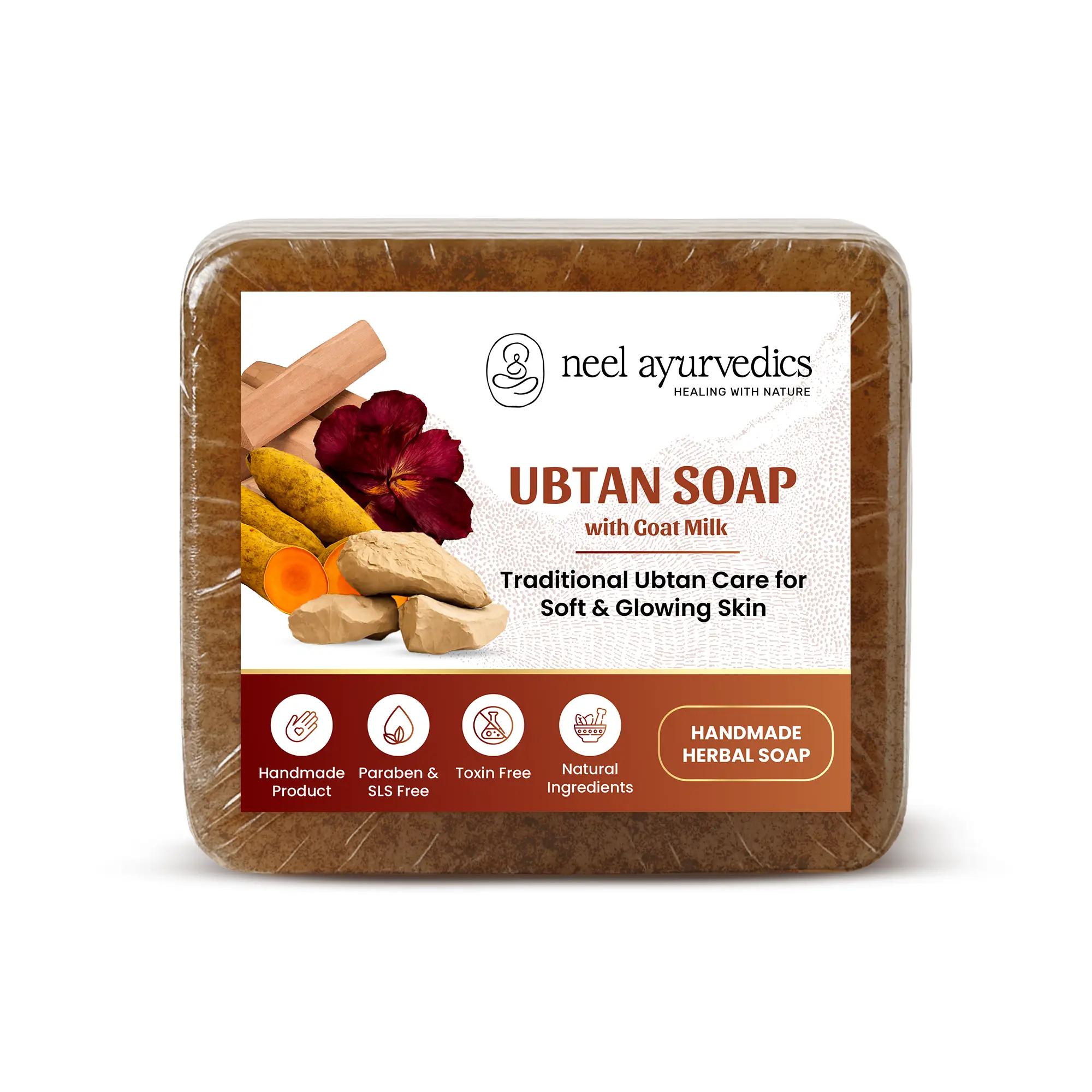 Neel Ayurvedics Ubtan Soap Mockup Neel Ayurvedics Ubtan Soap