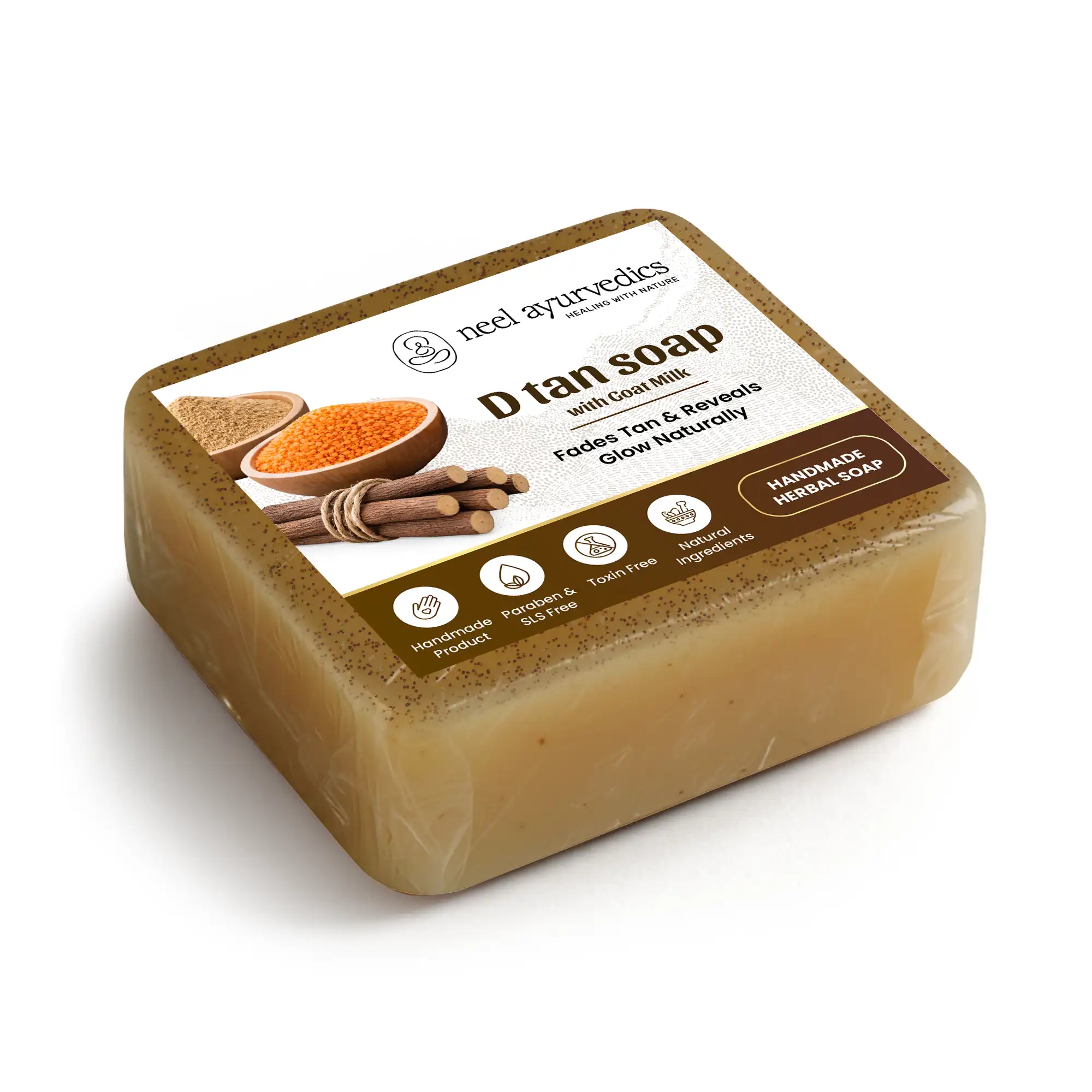 Neel Ayurvedics D Tan Soap Mockup 1